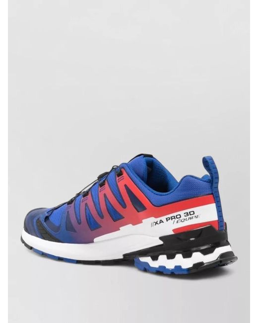 Salomon Blue Mesh Low Sneakers Pull Tab Rubber Sole