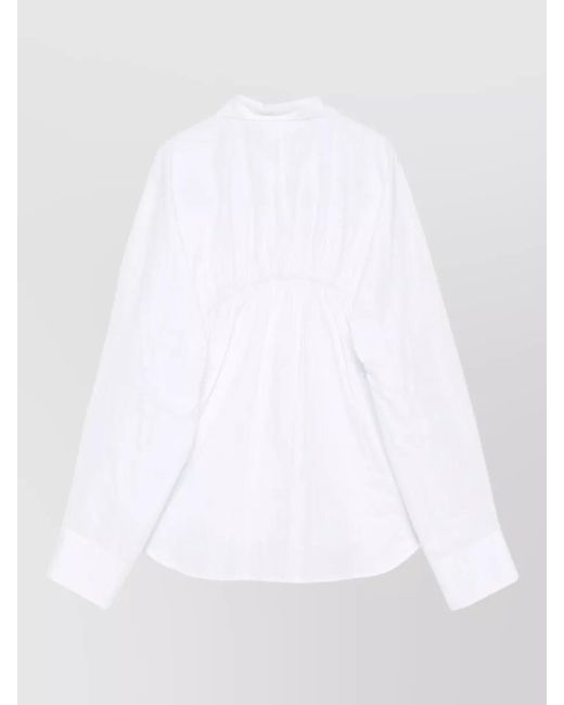 Closed White Organic Cotton T Shirt Collared Neck