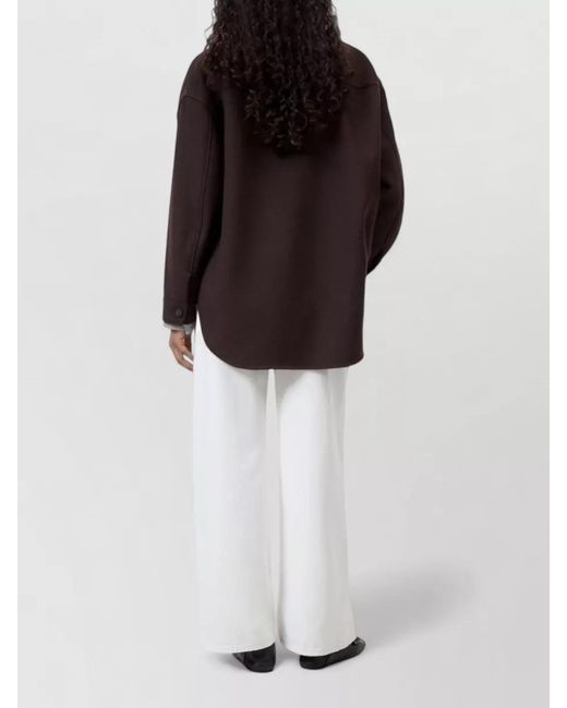 Closed Brown Oversized Single Breasted Coat
