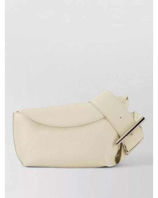 McQueen Natural Leather Sling Bag Crossbody