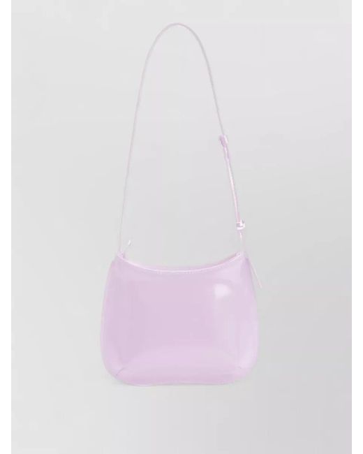 Jacquemus Pink Compact Shoulder Bag Adjustable Strap Design