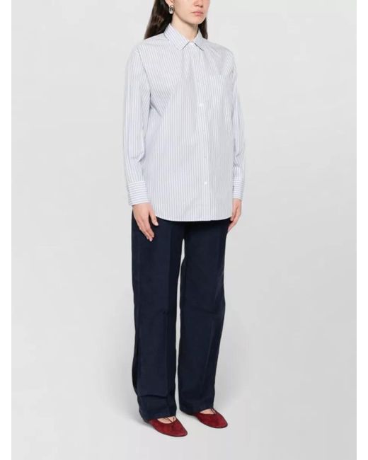 Woolrich White Striped Cotton Shirt