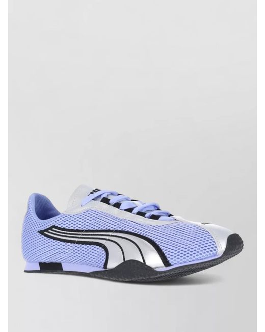 PUMA Blue Mesh Low Sneakers Contrast Panels Rubber Sole for men