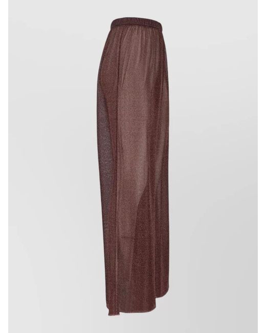 Oseree Brown Oséree Lumière Wide-Leg Pants