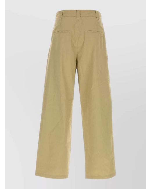 A.P.C. Natural Cotton Ricky Shorts Belt Loops Pleats for men