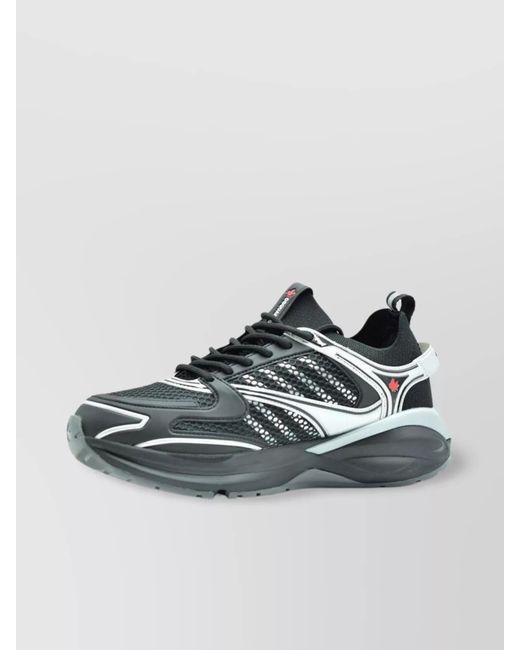 DSquared² Metallic Low-Top Sneakers