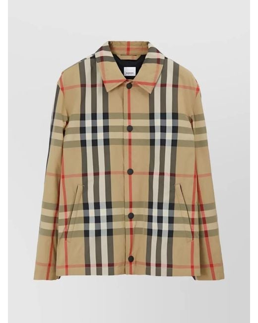 Burberry Metallic Sussex Check Shirt Jacket for men