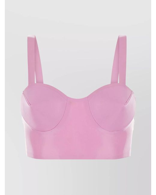 Maison Margiela Pink Sweetheart Crop Bustier