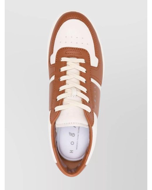 Hogan Pink Leather Low-Top Sneakers for men