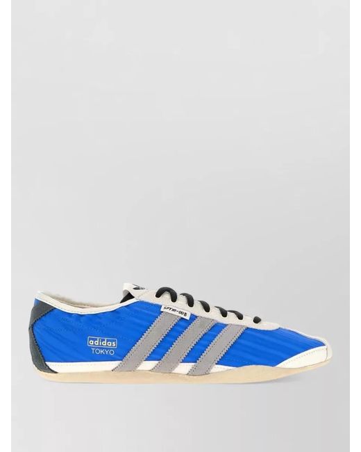 Adidas Blue Canvas Lace Up Song For The Mute Tokyo Sneakers