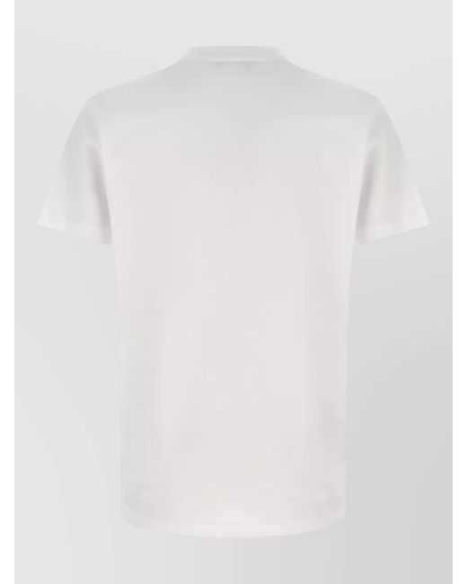 Versace White Cotton Short-Sleeve T-Shirt for men