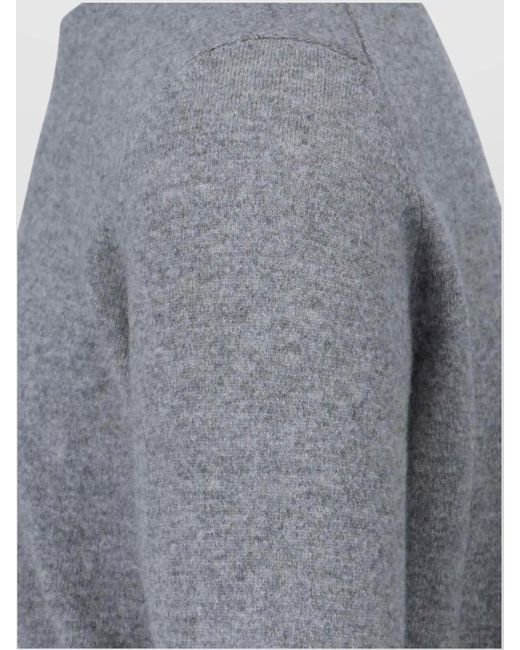 Zegna Gray Cashmere Crewneck Jumper for men