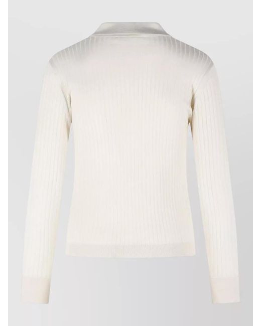 Max Mara White Cashmere Silk Jumper