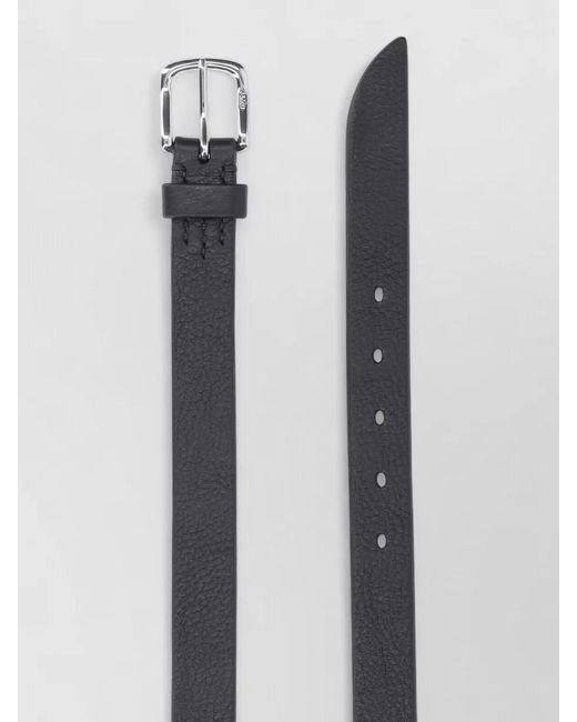 J&m Davidson Gray Belt Adjustable Length Buckle Textured for men