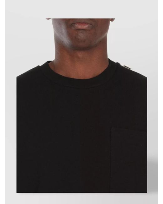 Jil Sander Black Cotton Short-Sleeve T-Shirt for men