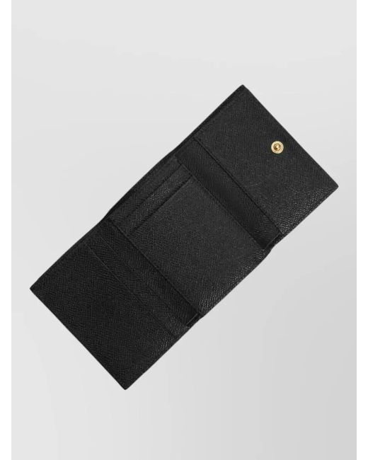 Dolce & Gabbana Brown Leather Leopard-Print Wallet