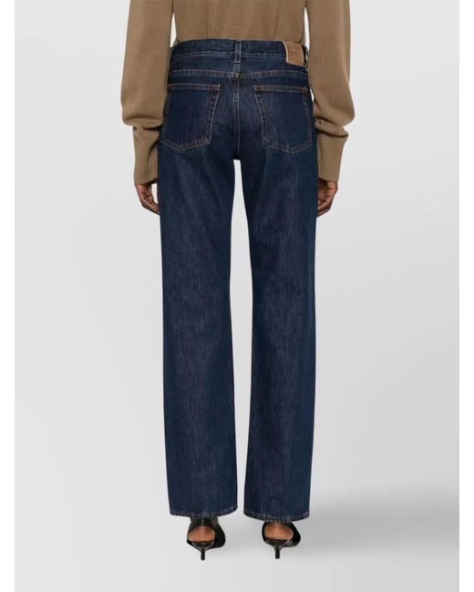 Totême Blue Denim Straight-Leg Jeans