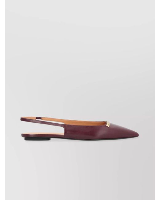 Tod's Multicolor Metallic Pointed Toe Slingback Ballet Flats