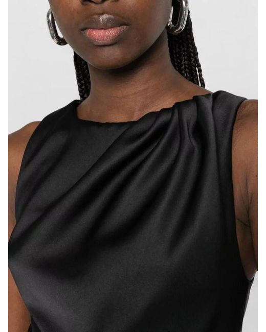 Elisabetta Franchi Black Sleeveless Mini Dress
