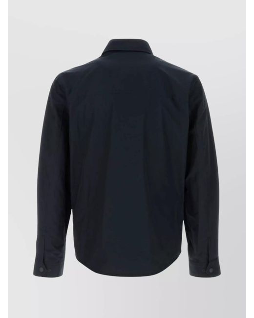 Woolrich Blue Oversized Shirt Jacket for men