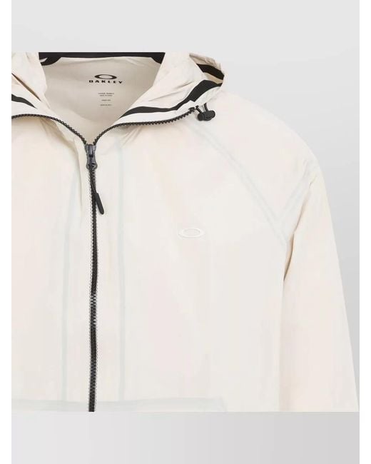Oakley White Hooded Raincoat for men