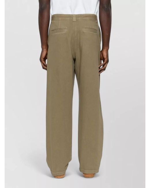 A.P.C. Natural Silk Straight-Leg Trousers for men