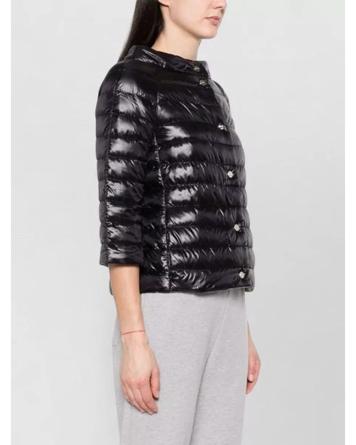 Herno Black Quilted Down Puffer Jacket