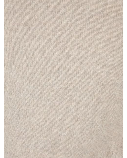 Vanisé White Cashmere Turtleneck Sweater Long Sleeves