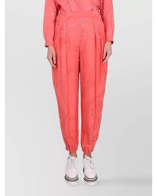 Stella McCartney Silk Blend Tapered Trousers