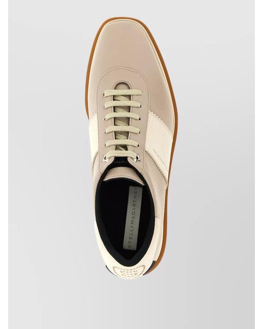 Stella McCartney White Elyse Lace Up Sneakers Chunky Sole