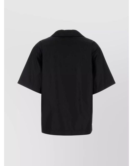 Prada Black Gabardine Shirt for men