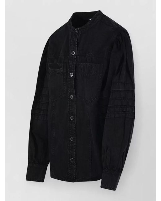 Isabel Marant Blue Cotton Fitted Jacket