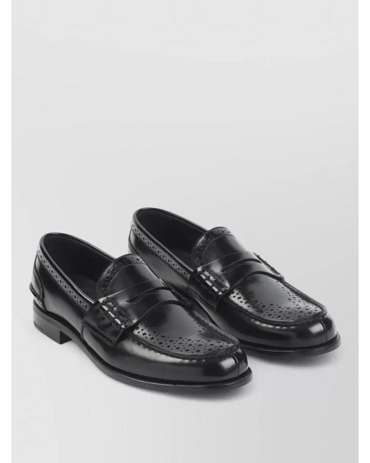 Church's Black Leather Loafers