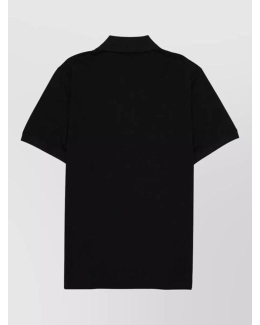 Belstaff Black Polo Shirt Steel Logo Patch for men