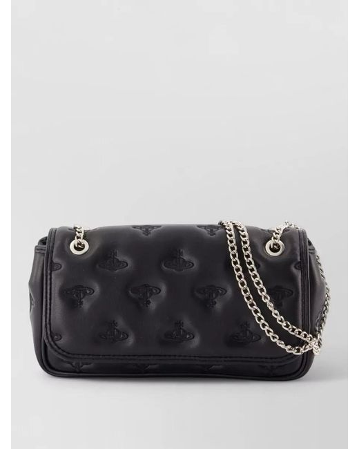 Vivienne Westwood Black Polyurethane Clutch Bag