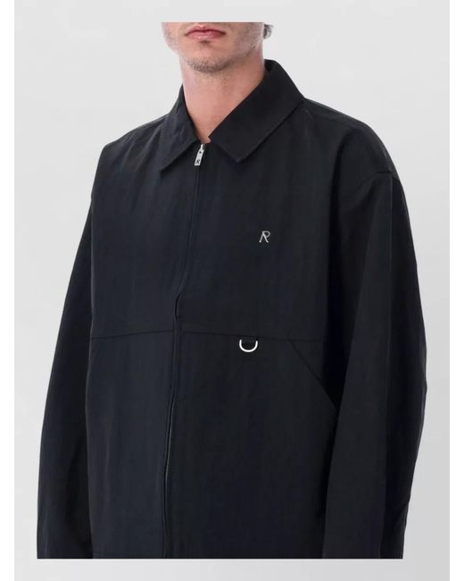 Represent Blue Nylon Overshirt for men