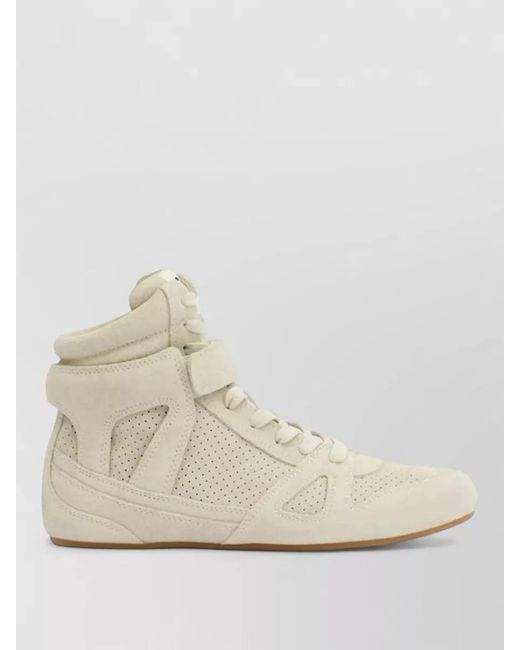 Isabel Marant Natural Leather High-Top Sneakers for men