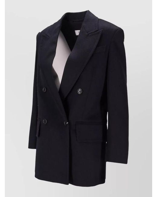 Max Mara Blue Camel Hair Blazer
