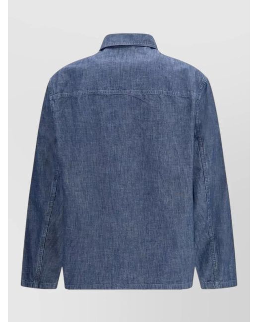 Jil Sander Blue Denim Shirt Jacket for men