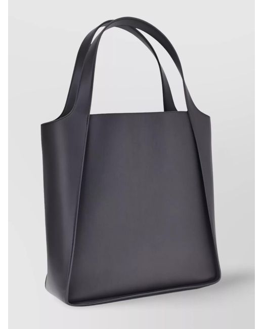 Stella McCartney Black Stella Logo Shoulder Bag