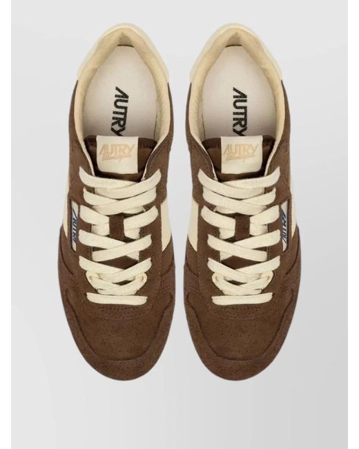 Autry Multicolor Windspin Sneakers Suede Contrast Panels for men