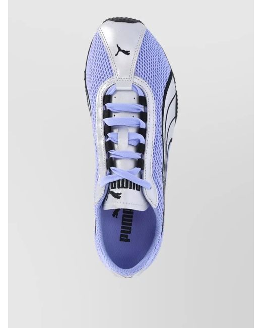 PUMA Blue Mesh Low Sneakers Contrast Panels Rubber Sole for men