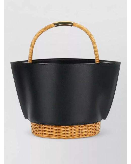 Sacai Blue Leather Bucket Shoulder Bag