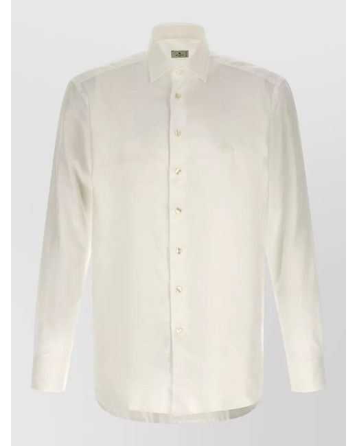 Etro Natural Paisley Cotton Shirt for men