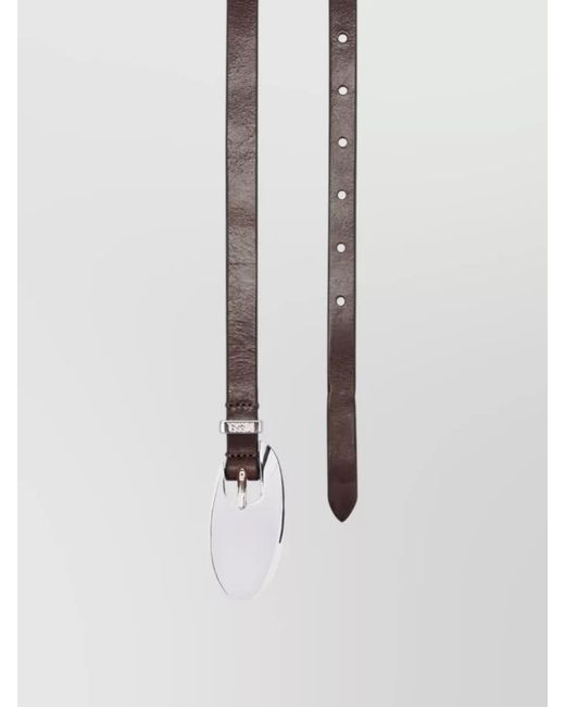 DIESEL Metallic Leather Belt