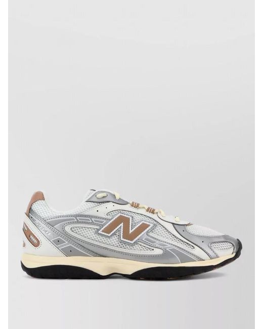 New Balance White Mesh Low-Top Sneakers for men