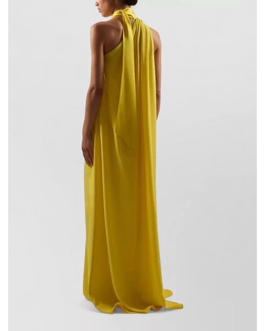 ‎Taller Marmo Yellow One-Shoulder Maxi Dress