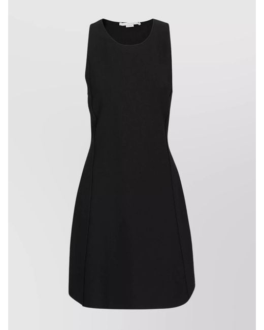 Stella McCartney Black Viscose-Blend Mini Dress
