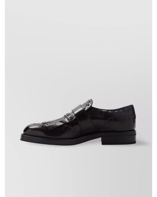 Church's Black Leather Brogue Loafers