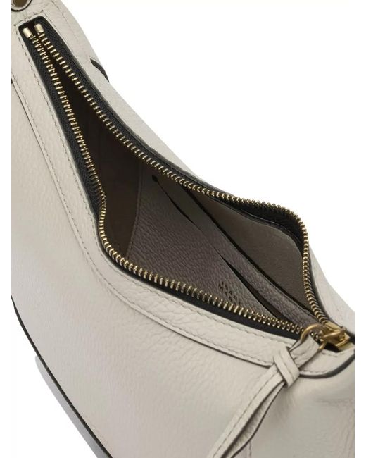 Isabel Marant White Naoko Medium Leather Shoulder Bag